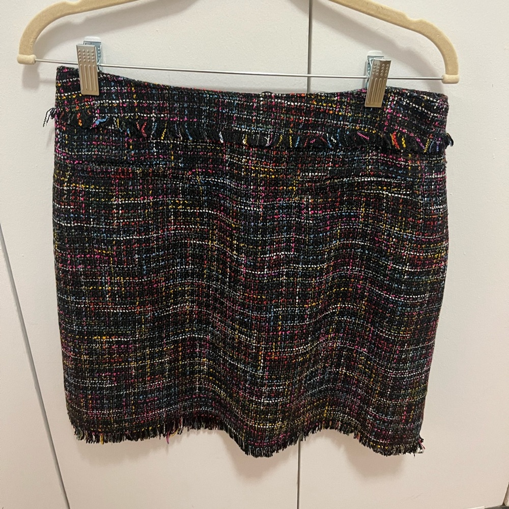 Multicolored Mini Pencil Skirt